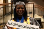 LaTrice Duncan, UFCW Free College Graduate in her cap and gown